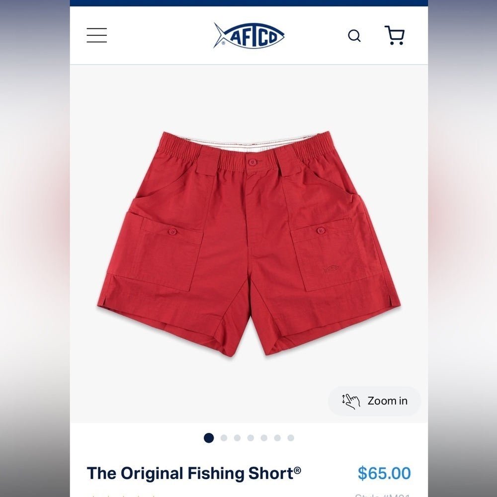 AFTCO The Original Fishing Short® NWOT